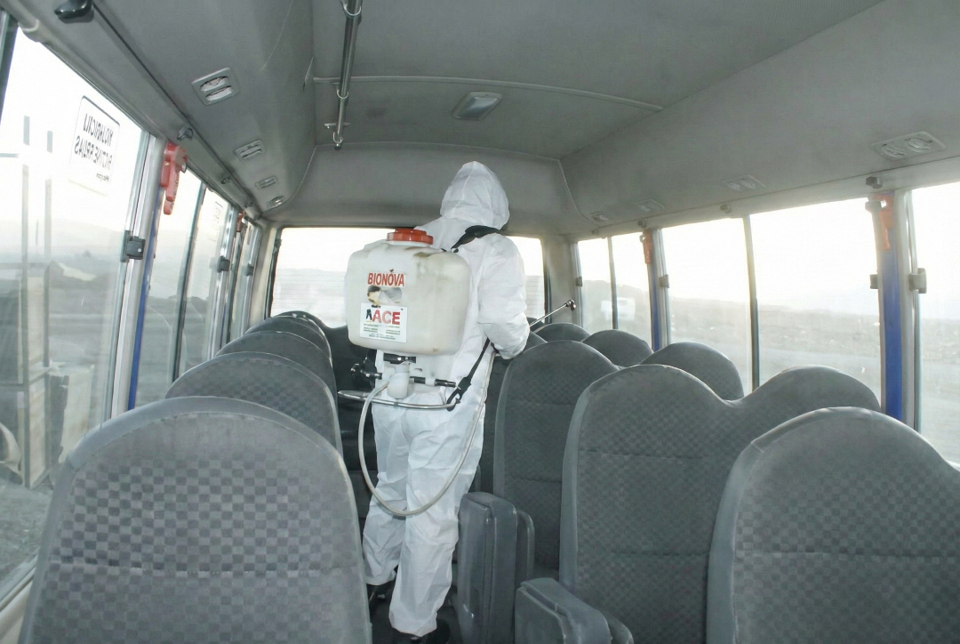 Sanitización de buses y transporte